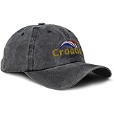 Speedy Pros Soft Washed Baseball Cap Croatia Europe Football Cup Cotton Dad Hats for Men & Women