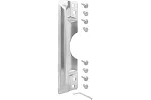 NUK3Y PRODUCTS K3 "Nuk3y Door Latch Guard Protector Stainless Steel for Out Swing Doors (Stainless Steel, 3"" x 11"")"