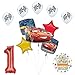 Mayflower Products Disney Cars 3 Lightning McQueen 1st Birthday Party Supplies Balloon Decorations