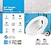 PARMIDA (4 Pack) 5/6 inch Dimmable LED Recessed Retrofit Downlight, 15W (120W Replacement), Easy Installation, 1100lm, Energy Star & ETL-Listed, LED Ceiling Down Light, LED Trim Can Lights, 3000K
