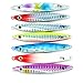 Aorace 7pcs/lot Small Shore Cast Iron Metal Glow Lures Bait Iron Jigs Saltwater Road Sub Slow Lure Fishing Jigjing