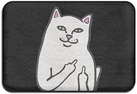 Fashions Funny Humor RIPNDIP CAT Personalized Indoor/Outdoor Doormats