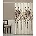 Maytex Delaney Tree Fabric Shower Curtain, 70X72, Chocolate