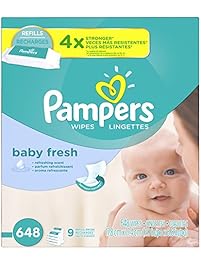 Pampers Baby Wipes Baby Fresh 9X Refill, 648 Diaper Wipes