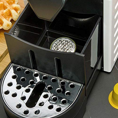 DC Wesley Kaffeevollautomat Espressomaschine Home Office Einknopfstart 37x13x22cm (weiß) – Bild 4
