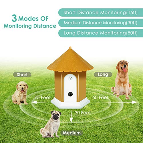 APlus+ Ultrasonic Anti Barking Device, Sonic Bark Deterrents, Bark Control and Waterproof, Indoor Outdoor, Hidden Anti-Barking Device,Dog Training and Control