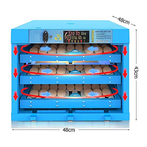 Eier Inkubator Und Hatcher Brutmaschine 192 Digital Eier Groß Automatisches Drehen Zum Schraffur Geflügel Hähnchen Ente… – Bild 3