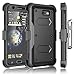 Tekcoo Galaxy J7 Case, Holster Clip, [TShell] [Built-in Screen] Locking Secure Swivel Belt Kickstand Phone Cover Full Body Case For Samsung J7 2017 [Black]