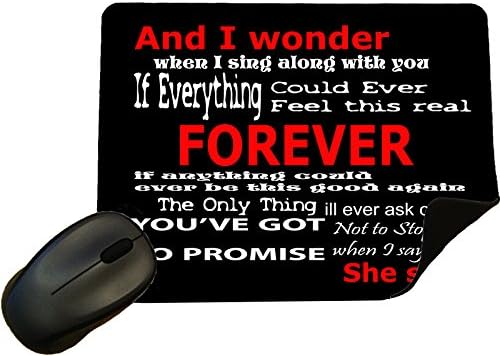 Foo Fighters - Everlong Lyrics 003 Mouse Mat / Pad - By Eclipse Gift Ideas