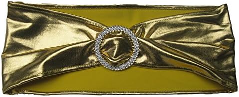 50PCS Spandex Chair Sashes Bows Elastic Chair Bands With Buckle Slider Sashes Bows For Wedding Decorations sy66 (Gold hot stamping)