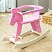 labebe Child Rocking Horse, Wooden Rocking Horse Toy, Pink Rocking Horse for Kid 1-3 Years, Baby Rocking Horse Set/Kid Rocking Horse Chair/Outdoor Rocking Horse/Rocker/Animal Ride/Rocking Toy