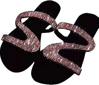 bling slip on sandals