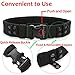 YAHILL Safety Security Nylon Duty Tactical Belt, Adjustable Heavy Duty Police Equipment Combat Gear, Accessories for Sports Outdoor (Black-Promoted)