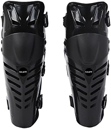 ESoku Motorcycle Knee Pads Motocross Racing Knee Guard Shin Protector for Skateboard, Biking, Motorbike and Other Extreme Sports (Black)
