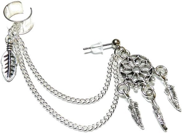 Dream Catcher Chain Ear Cuff Earring
