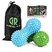 Foot Massage Ball Roller - Peanut Massage Ball for Myofascial Release Treatment & Trigger Point Therapy - Great for Plantar Fasciitis, Heel & Foot Arch Pain Relief (Blue & Green)