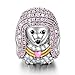 NinaQueen Poodle Queen 925 Sterling Silver Cubic-Zirconia Heart Tie Happy Family Animal Charms Fit pandöra Charms for Bracelets Necklace Birthday Anniversary Christmas Gifts For Women Wife Her Kids