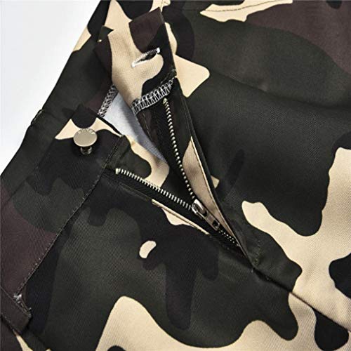 Molyveva Women Camouflage Casual Pants Joggers Trousers Hip Hop Rock Trousers - Thumbnail 2