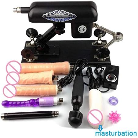 Dooris Automatic Fucking Machine with Suction Cup, Auto Retractable,Magic Wand Extension Rod, Multispeed Adjustable Thrusting with 9 Attachments