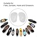 Dr. Foot's Ball of Foot Cushions Forefoot Support Pain Relief Soft PU Gel Massage Insole - 4 Pieces