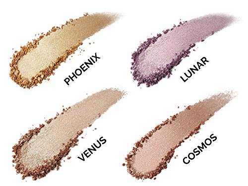 Aesthetica Starlite Highlighter - Metallic Shimmer Highlighting Makeup Powder - Venus (Pearlescent White)