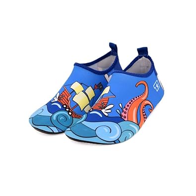 Bwiv Strandschuhe Kinder Rutschfest Badeschuhe Wasserschuhe Mädchen Schwimmschuhe Schnelltrocknend Leicht Jungen Aquaschuhe B