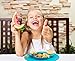 Qshare Toddler Plates, One-Piece Baby Plate for Babies Toddlers and Kids, Portable BPA-Free FDA Approved Strong Suction Plates for Toddlers, Dishwasher and Microwave Safe Silicone Placemat 11x8x1''