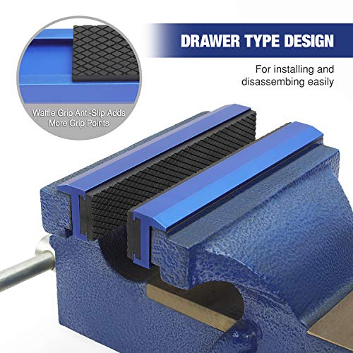 WORKPRO 2Pair Vise Jaw Pads, Vice Jaw Covers Protectors, 51/