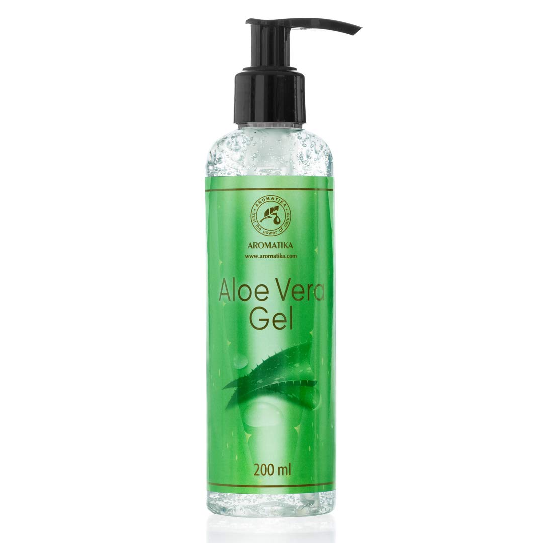 Aloe Vera Gel 200ml - Aloe Gel for Skincare - Aloe Barbadensis - Aloe Vera for Face and Dry Skin - Hydrating Aloe Vera Gel for All Skin Types - Shaving Aloe Vera Gel