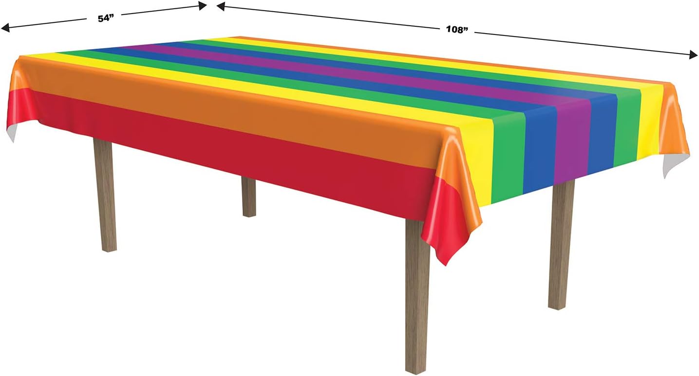 Amazon.com: Rainbow Tablecover Party 