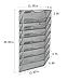 EasyPAG 8 Pocket Mesh Hanging Wall File Organizer, Easily File Managment and Classification, Space Saving Wall Mount Filing Holder for Office Home Classroom, Silver