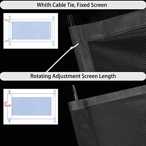 Magic Gate (Screws Fixing), Baby Safety Fence, Pet Safety Enclosure, Portable Folding Safe Guard - Thumbnail 4