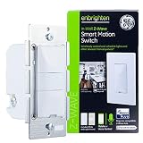 GE Enbrighten Z-Wave Plus Smart Motion Light Switch, Works with Alexa, Google Assistant, 3-Way Compatible, ZWave Hub Required, Repeater/Range Extender, White & Light Almond, 26931