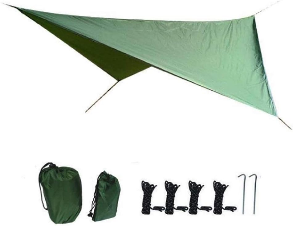 MILASIA Tarpaulin waterproof and tear-resistant - 3.6 mx 2.9 m - Tarpaulin for hammock, tent, for shelter, for trampoline - Ideal for camping