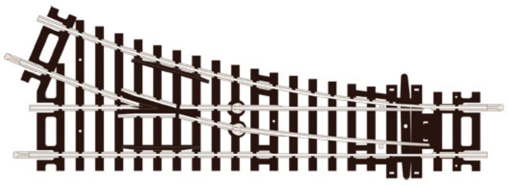 Peco ST-240 No.2 Radius, R/H Turnout, Insulfrog