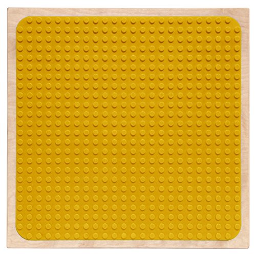 Contender C991300-PY 2-N-1 Activity Table with Duplo Compatible Top, RTA, Wood, Yellow/Natural - Thumbnail 6