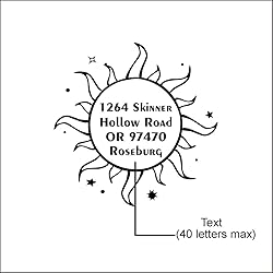 OFCCUSTOM Wedding Embosser Personalized Name Date
