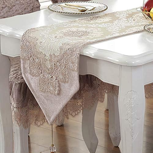 HAIYING Coffee Table Table Flag Simple Modern Coffee Table Table Flag Embroidery Table Table Flag (Color : Coffee, Size : 33 * 225cm)