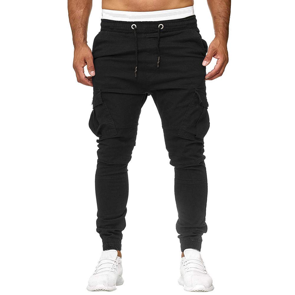 Winsummer Sweatpants Slacks for Men, Men's Running Trousers Casual Joggers Sportwear Baggy Slim Pant