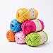 preliked Hand-Knit Woven Thread Thick Basket Blanket Braided DIY Crochet Cloth Fancy Yarn (Grey)