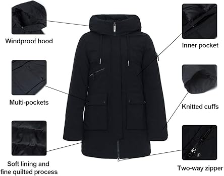 Amazon Com Icebear Women S Thick Winter Parka Down Coat Windproof