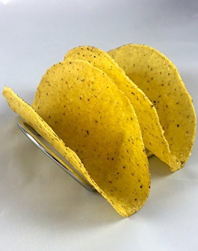 Taco Holders, Stainless Steel Taco Rack for Hard or Soft Tacos 2 Pack