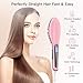 Hair Straightening Brush Beard Straightener Brush -Fast Natural Straight Hair Styling with Anti Scald/Scalp Massage/Auto Shut Off -Portable Straightening Comb for Home and Travel Gift for Women Girl