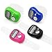 Science Purchase Digital Resettable Tally Counters - 5 Digit Range - Wear on Finger - Lap Counter / Keeper - Assorted Colors - Pack of 12