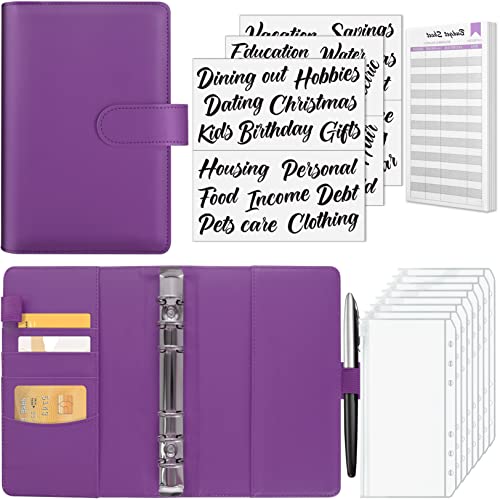 Planificateur De Budget Sonoaud - Couverture Souple étanche, Poches Cachées Et Porte-cartes, Format Portable 13x19x4 Cm, Bleu