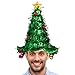 Simply Genius Christmas Tree Hat: Christmas Hat for Party Supplies, Christmas Costumes for Adults and Kids Green