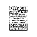 Funny Gamer Decor, 'Keep Out Gamers Only' 12