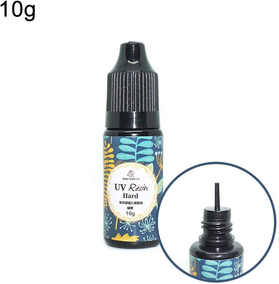 jasminelady 10/15/25/60/100/200g UV Resin Hard Glue Ultraviolet Transparent LED DIY Tools Epoxy Diy Transparent Hard Epoxy Uv Crystal Epoxy 10g
