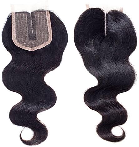 Ayana Brazilian Virgin Hair Body Wave Middle Part 4X4 Lace Closure 100% Unprocessed Human Hair Lace Closure