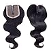 Ayana Brazilian Virgin Hair Double Lace Net Body Wave Middle Part 4X4 Lace Closure 100% Unprocessed Human Hair Lace Closure (8